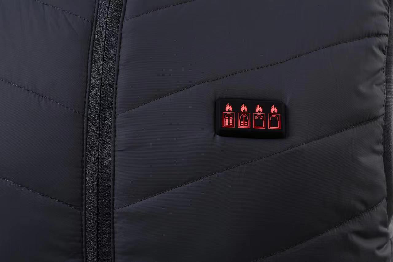 加热马甲冬季男USB充电发热衣服女防寒保暖坎肩外套智能电热背心 - 图0