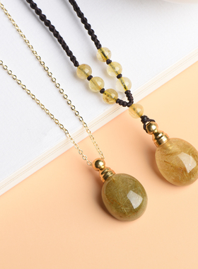 金发晶钛晶精油瓶香水瓶