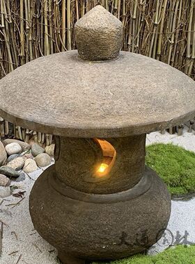 仿古石雕石灯笼户外庭院草坪灯