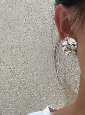 小众设计师泫雅风透明糖豆耳钉