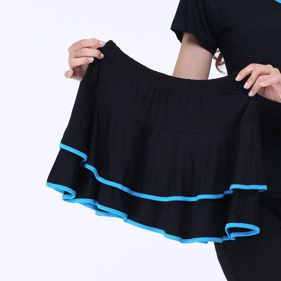 广场舞服装莫代尔棉小短裙扇子舞跳舞新款舞蹈短裙中老年半身裙,淘宝优惠券,粉丝福利购,淘宝优惠卷