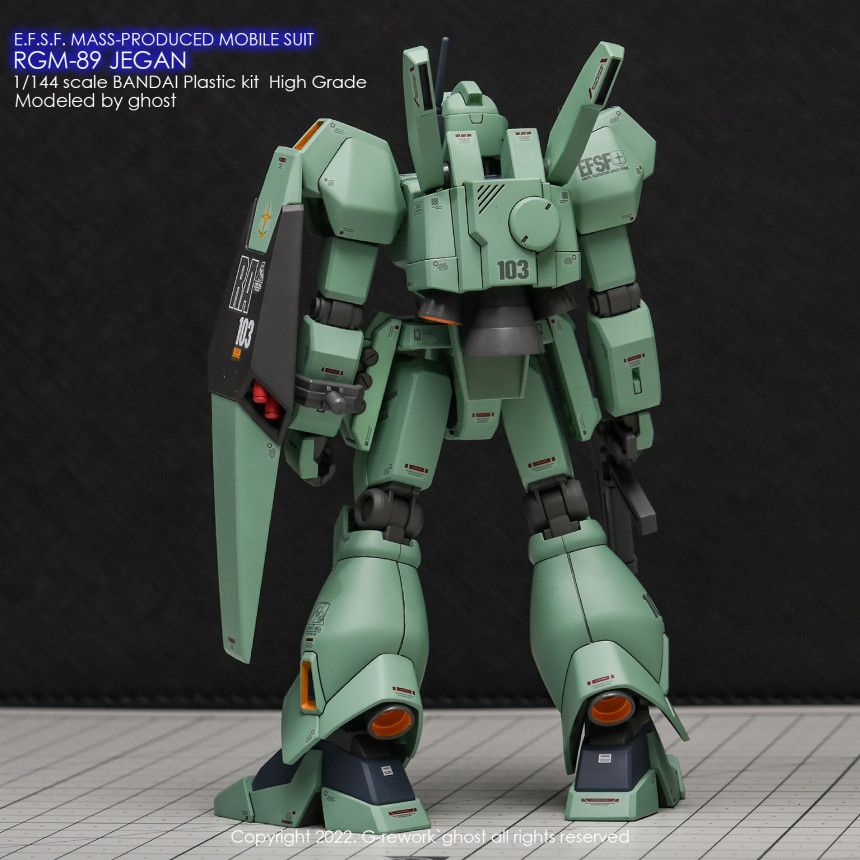 炎 GHOST版 HGUC RGM-89 Jegan吉钢杰刚高达097模型荧光水贴-图2