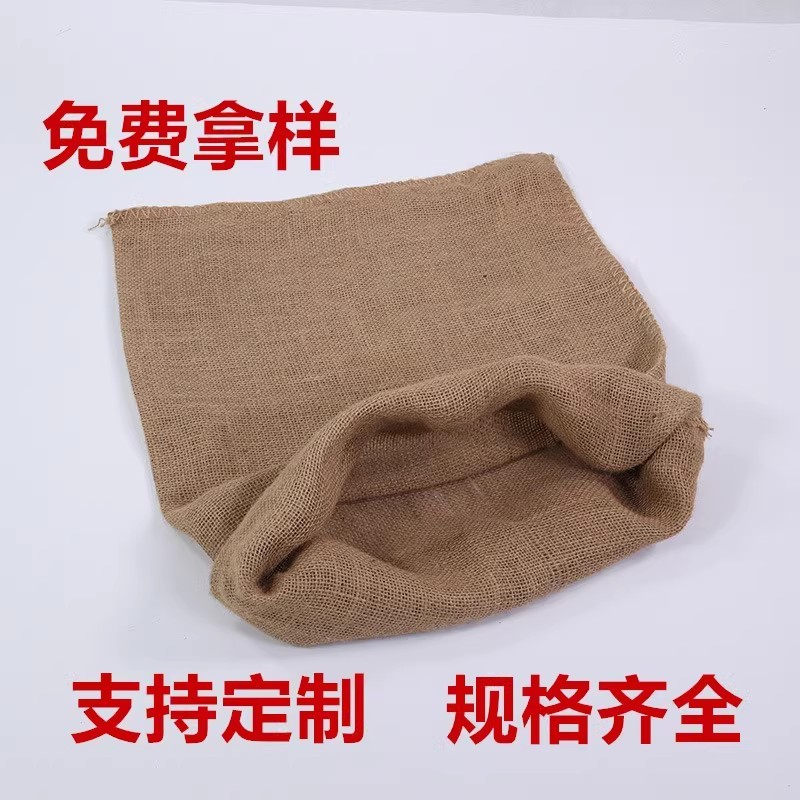 老式麻袋防滑麻袋防汛防洪麻袋药材粮食五金铺路加厚加密麻布袋 - 图0