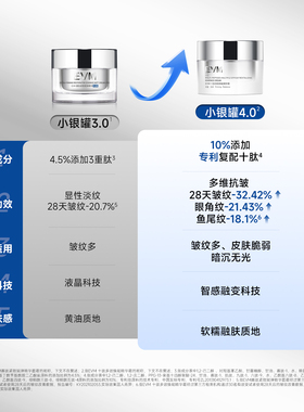 【抢先加购】EVM十肽面霜淡纹胜肽抗皱弹润小银罐4.0