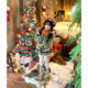 Fabric Pig Senyu Tangqiao Retro forest-style outfit fake two-piece sweater for women winter sweet green long-sleeved sweater