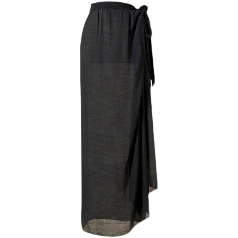 新款夏季比基尼外搭沙滩度假半身裙雪纺印花扎染绑带裹裙泳衣罩衫,淘宝优惠券,粉丝福利购,淘宝优惠卷