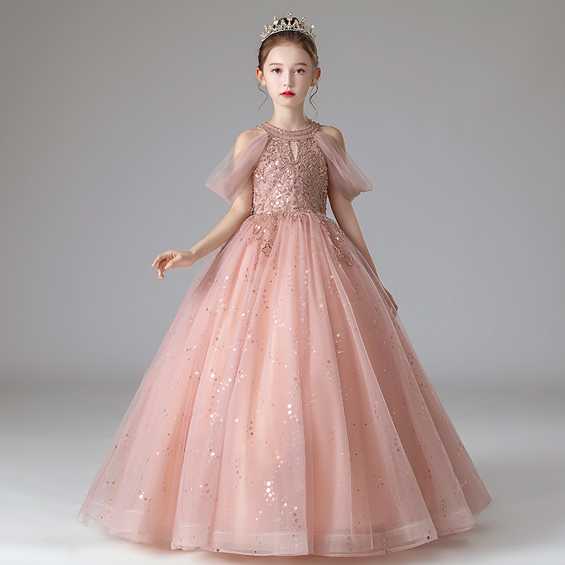 儿童礼服高端女童生日公主裙钢琴女孩主持人演出服花童婚纱晚礼服,淘宝优惠券,粉丝福利购,淘宝优惠卷