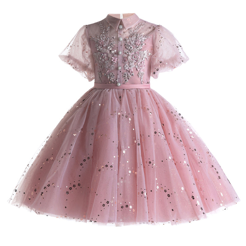 儿童礼服女童花童公主裙蓬蓬纱生日六一小主持人服装钢琴演出服夏,淘宝优惠券,粉丝福利购,淘宝优惠卷