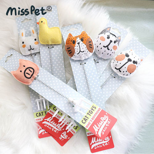 薄荷士多 misspet百插摇摇乐逗猫棒自嗨猫玩具猫抓板伴侣两件包邮 - 图2
