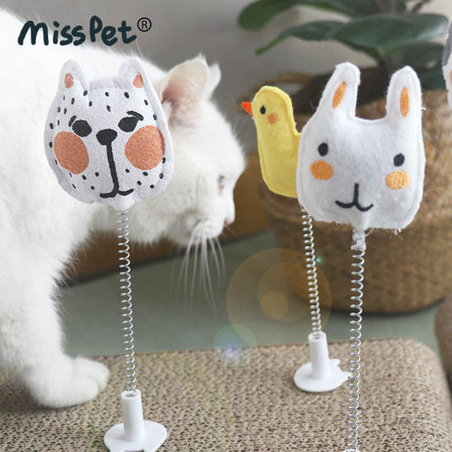 薄荷士多 misspet百插摇摇乐逗猫棒自嗨猫玩具猫抓板伴侣两件包邮 - 图0