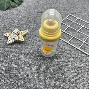 （过期）黄色小鸭耐摔奶瓶标准口径160ml PP有刻度奶瓶 无包装