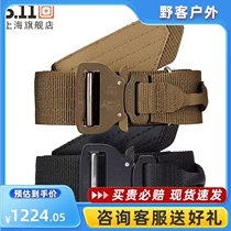 American 5 11 Men Outdoor Nylon Girdle Glasses Snake Buttoned Tactical Belt Calf 511 Combat Belt 59569