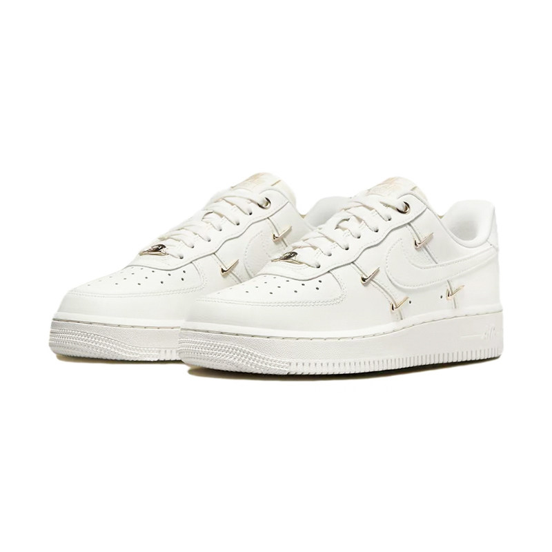 Nike耐克Air Force1白金四钩空军AF1女子复古休闲板鞋FV3654-111,淘宝优惠券,粉丝福利购,淘宝优惠卷