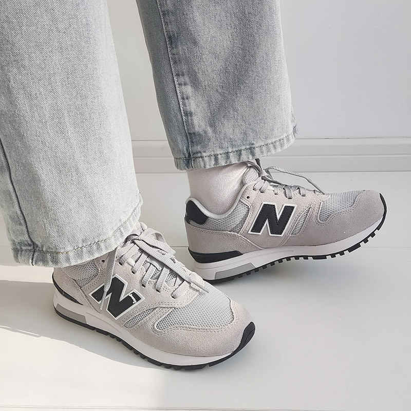 New Balance NB复古经典男女减震灰白色休闲运动慢跑步鞋ML565CLG - 图1