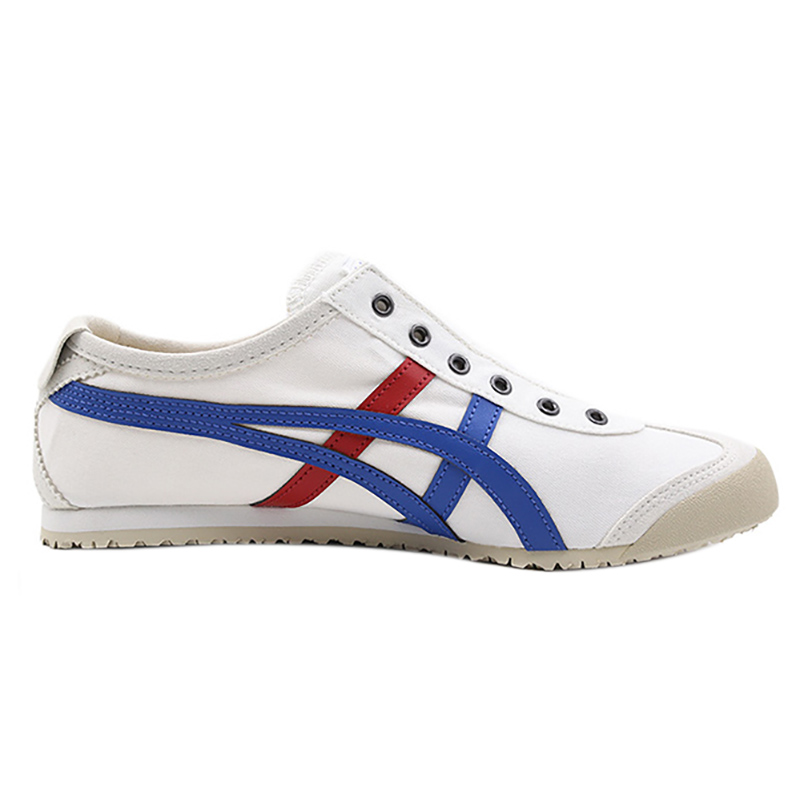 Onitsuka Tiger鬼塚虎红蓝男女休闲一脚蹬懒人帆布鞋1183A360-121 - 图3