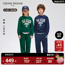 TeenieWeenie Kids Little Bear childrens clothing 24 Early spring new male and female sports acrosse sweatpants suit