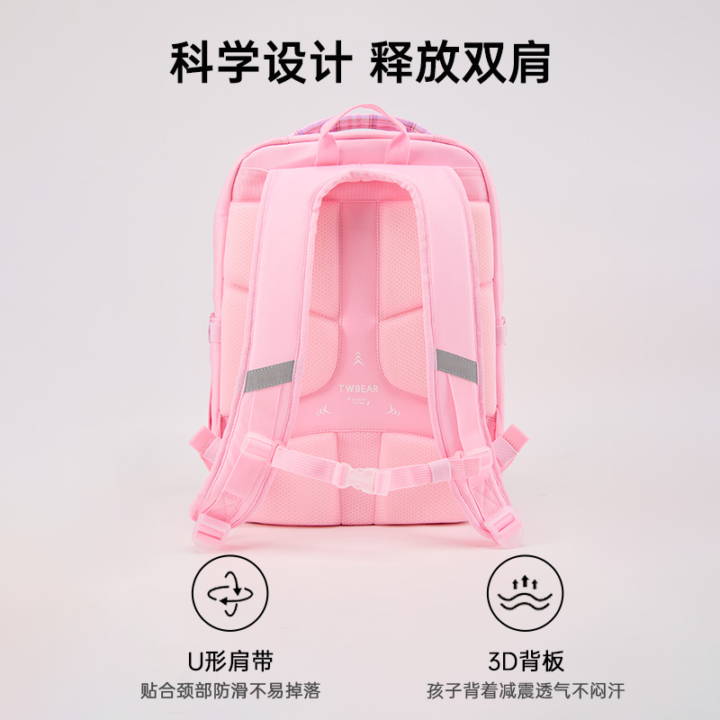 TeenieWeenieKids小熊童装24春季款男女童3-6年级防泼水双肩包