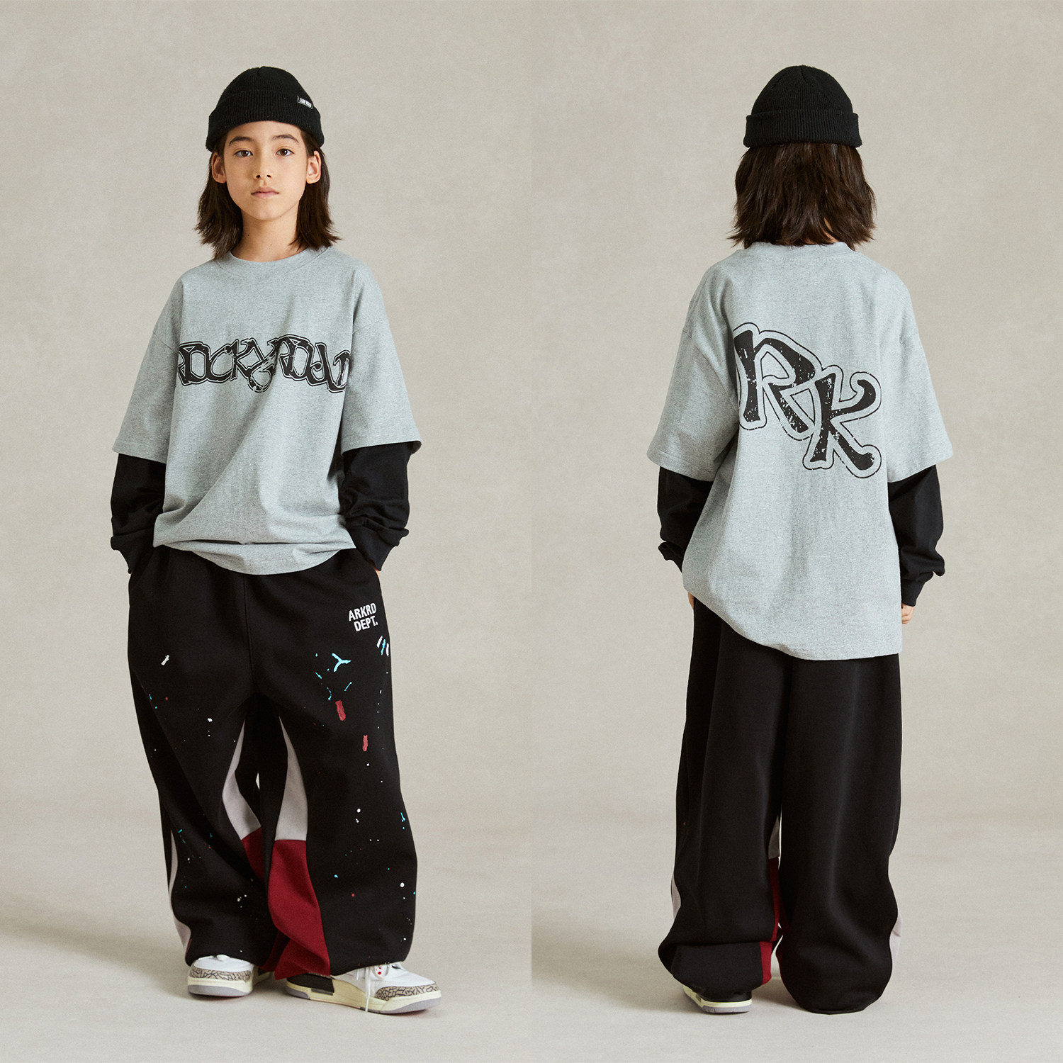 ROCKYROAD童装新款美式字母印花假两件拼接长袖卫衣打底衫休闲裤,淘宝优惠券,粉丝福利购,淘宝优惠卷