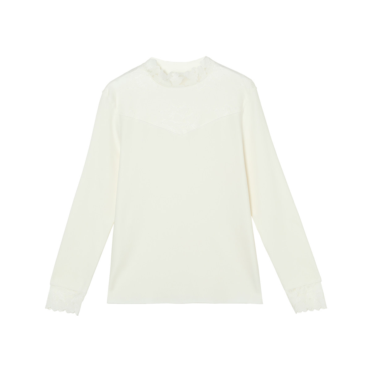 安莉芳秋冬外穿气质新款秋衣高领肌底衣女士打底暖肤衣打底衫舒适