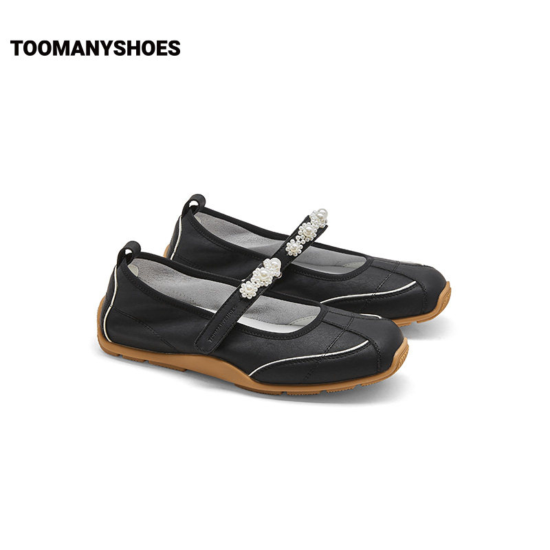 【2件8折】Toomanyshoes女鞋2025新款浪漫奔赴浅口平底玛丽珍单鞋,淘宝优惠券,粉丝福利购,淘宝优惠卷