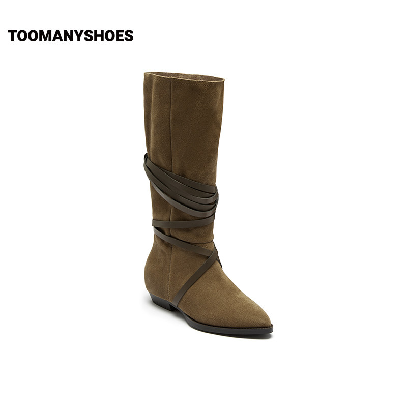 toomanyshoes 2022新款西部女骑士靴 toomanyshoes时装靴