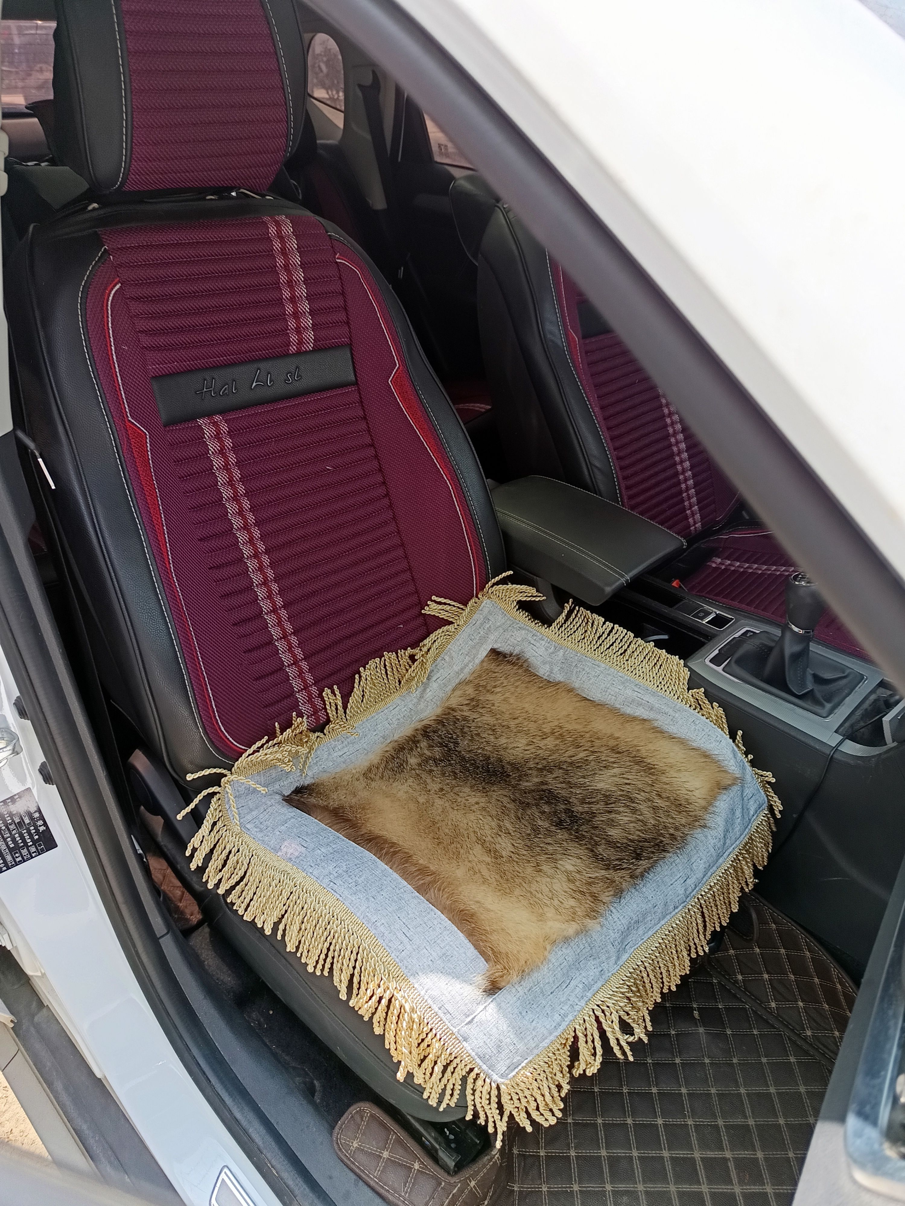 汽车坐垫四季通用天然皮毛真皮坐垫座垫