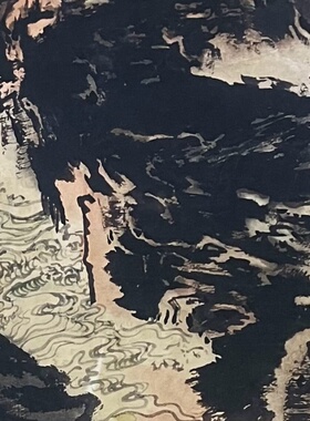 仿古玩收藏古董国画名家字画中堂画横幅四条屏客厅装饰画海防前哨