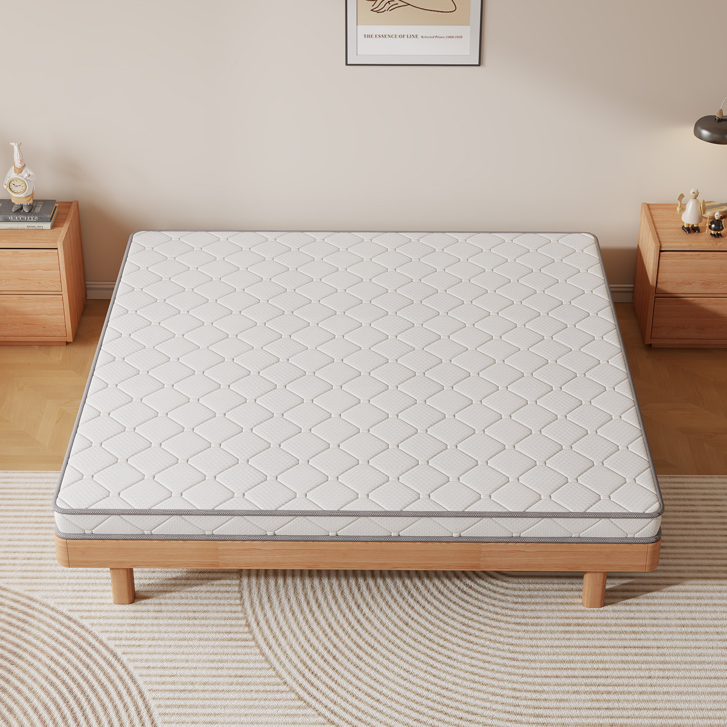 天然纯椰棕榈床垫偏硬软床加硬神器榻榻米全黄麻10cm儿童床垫定制