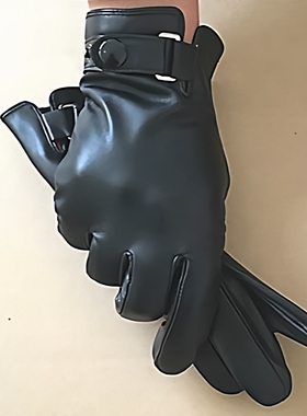 加厚羊皮摩托车加绒薄款触屏手套