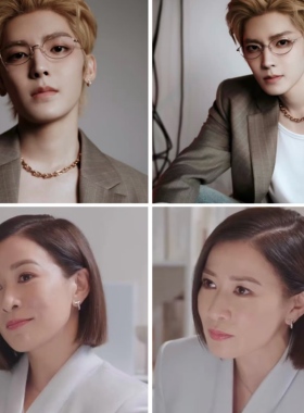 简约U型满钻字母T耳环女轻奢小众