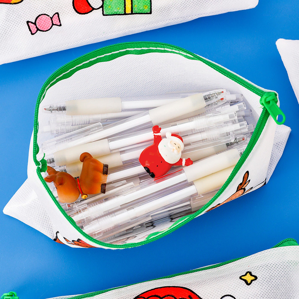 Cross-border Christmas graffiti pencil bag for toddlers