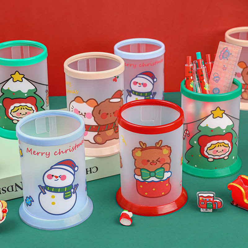 Cross-border Christmas folding pen holder creative diy