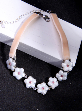 项链女欧美时尚风格水滴镶嵌宝石