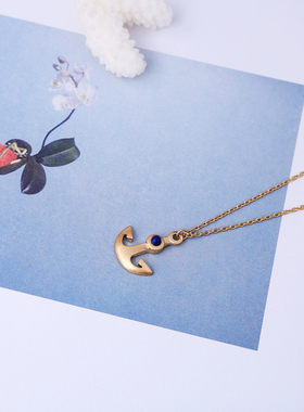 网红吊坠百搭森系姐妹链锁骨项链