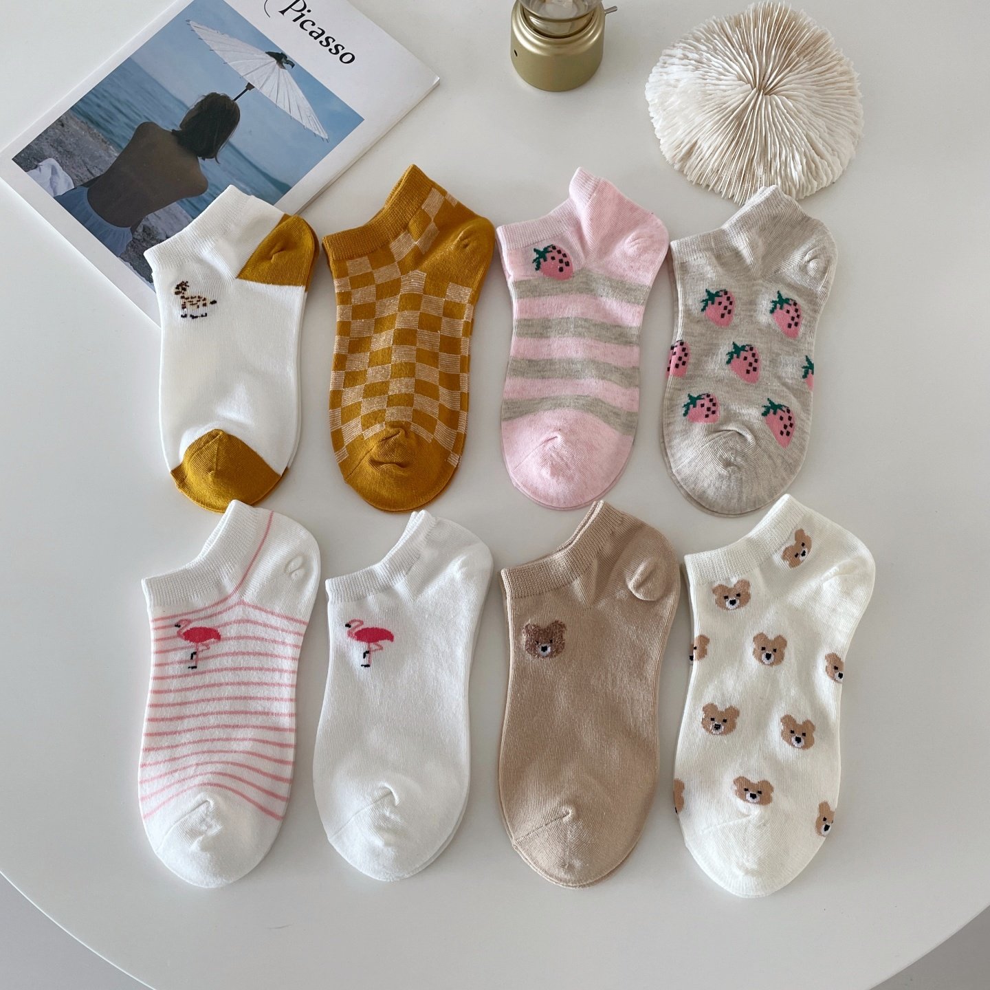 可爱日系软妹袜子女短袜浅口ins潮夏季薄款韩版甜美卡通萝莉船袜,淘宝优惠券,粉丝福利购,淘宝优惠卷