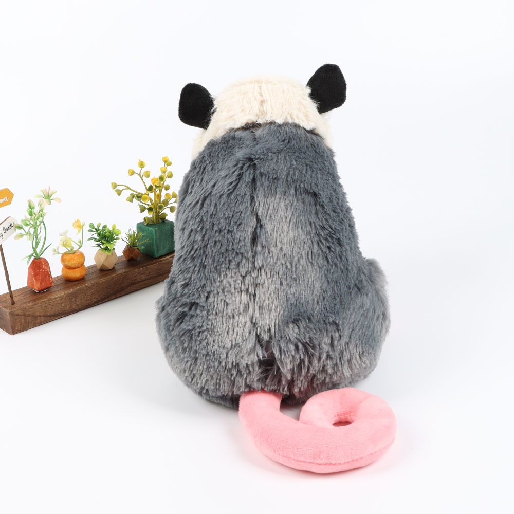 跨境新品Opossum Plush负鼠仿真动物大老鼠毛绒公仔儿童卡通玩偶 - 图2