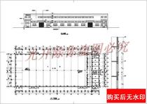 Nanjing Machinery Plant 2400 M² Workshop Plant Construction Cad Flat Facade Arrangement Drawings