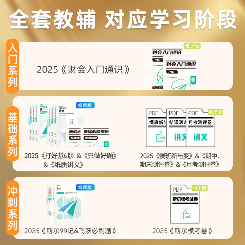 斯尔教育2025注会cpa网课注册会计师网络课程3考季6科班刘忠教材
