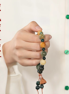 有钱花菩提手串女款盘玩平安菩提子莲花佛珠手链男文玩正品