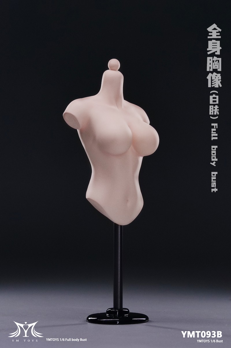 现货 YMTOYS 1/6 半身胸像展示台 女兵人人偶 女头雕展示支架 - 图2