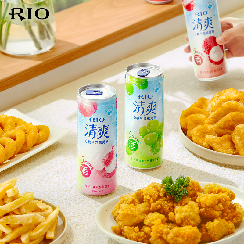 RIO锐澳清爽5度预调鸡尾酒330ml罐装官方正品低度果味气泡酒 - 图3