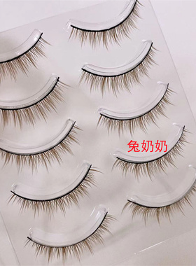 小眼睛芭比假睫毛自然伪素颜淡颜肿眼泡放大双眼硬梗兔奶奶270