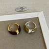 French retro oil dripping texture ring women's niche design light luxury personality exquisite fashion trend ring ring