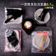 Disposable drop-shaped paper set cake cutlery and fork tray