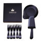 Disposable drop-shaped paper set cake cutlery and fork tray