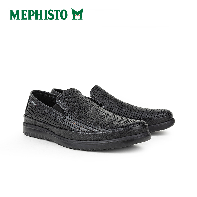 MEPHISTO/马飞仕图夏季新款休闲打孔一脚蹬百搭透气舒适TIAGO-图0