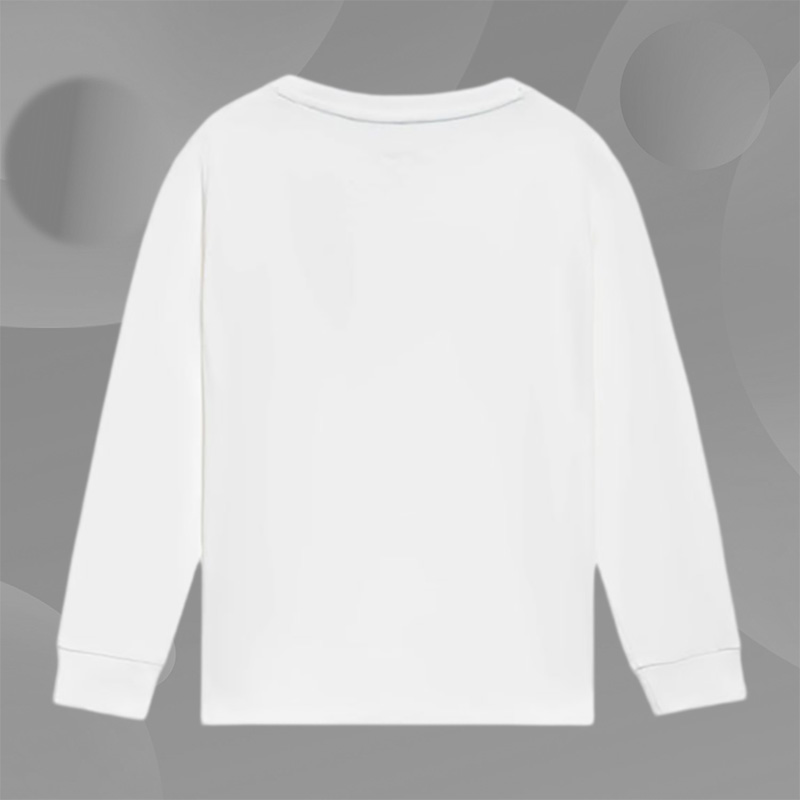 Lining/李宁正品男女小童时尚运动休闲透气圆领长袖T恤YHSS011-图0