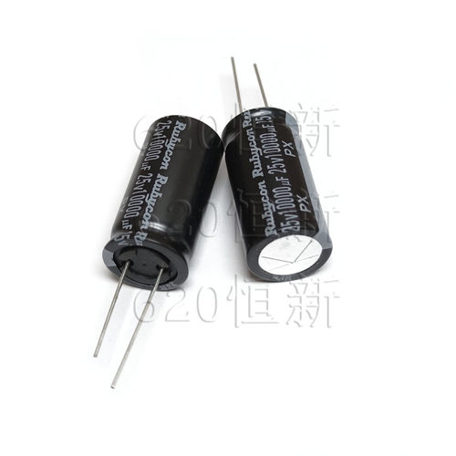新货 25V10000UF 日本RUBYCON红宝石 PX 18X35.5 25PX10000M 电容 - 图0