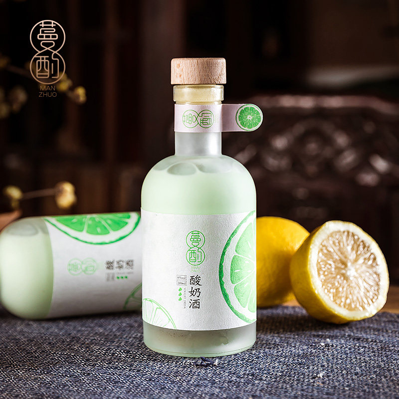 蔓酌柠檬薄荷酸奶酒低度甜糯米女士酒 热品库 性价比省钱购
