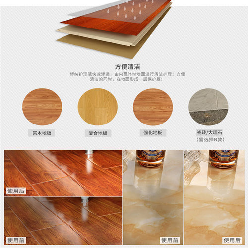 博纳Bona博纳懒人喷水喷雾家用平板拖把地板清洁剂补充装组合套装 - 图3